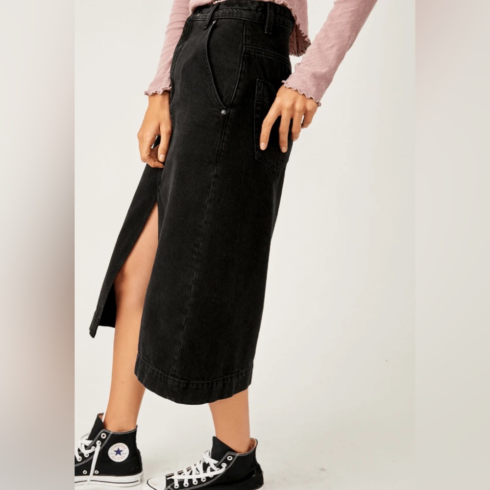 NWT We The Free Wild Roses Midi Skirt